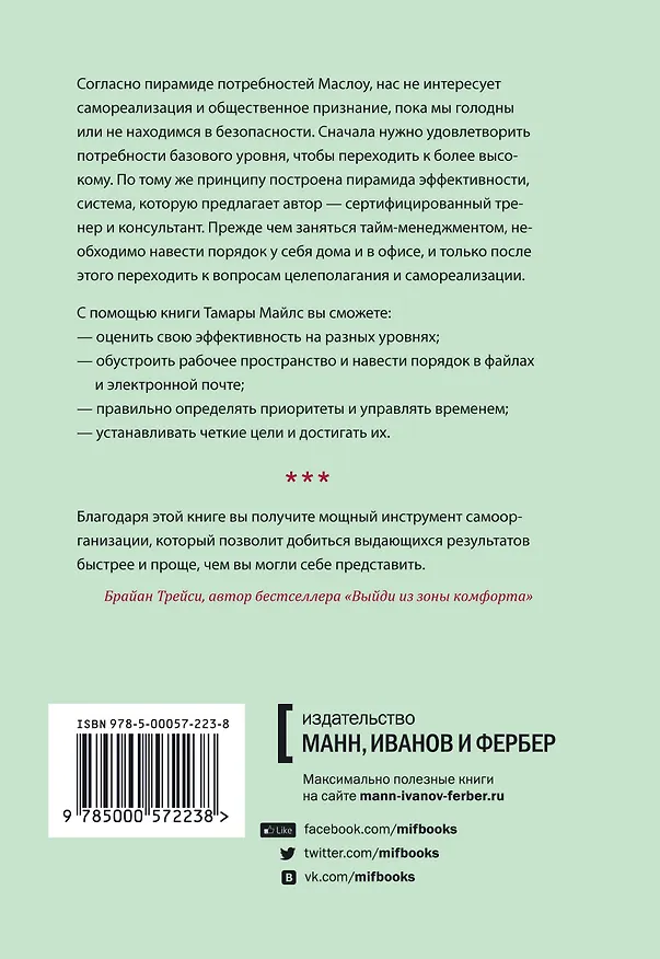 Книга Пирамида эффективности (Тамара Майлс) — 2