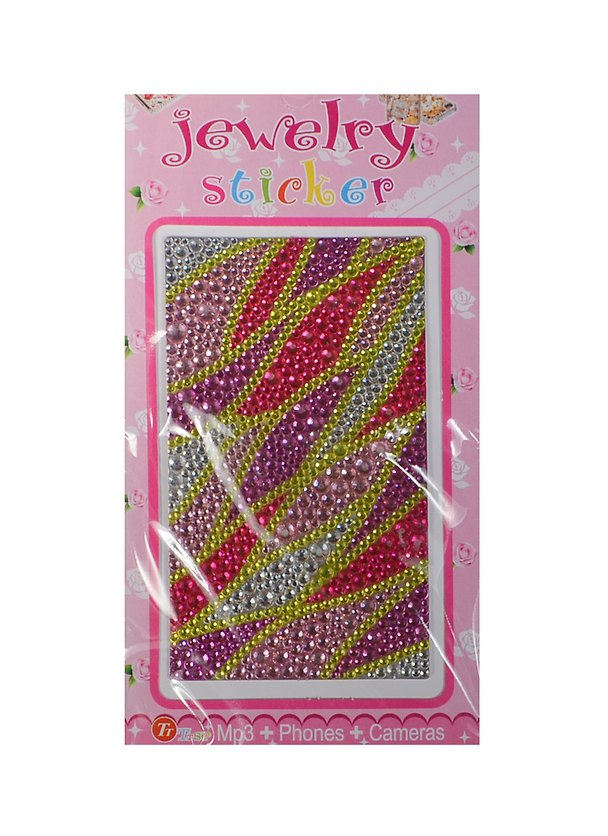 Набор д/творчества Стразы литые для телефона на картонке Jewelry sticker (1461-1/23) (разноцветные листья) 2424803 — 1