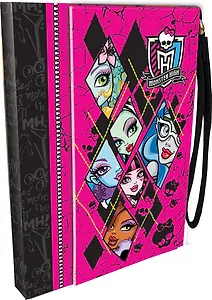 Записная книжка А6- 100л "Monster High" Notebook, иск.кожа, ручка, Академия Групп