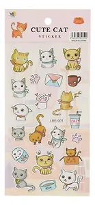 Наклейки зефирные Котята