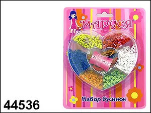 Набор бусинок Рукодельница в пластик. кор. (44536) (упаковка)