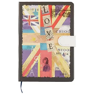 Блокнот с магнитной застёжкой «British style», 256 страниц, А5