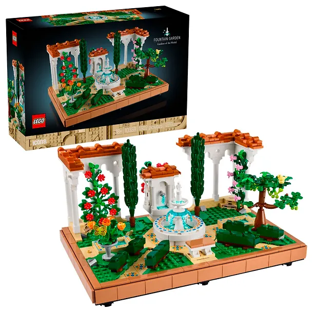 10359 Конструктор LEGO Icons Сад с фонтаном, 1302 деталей, возраст 18+ 3165433 — 1