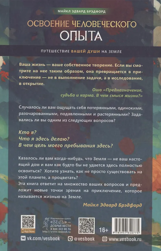 Книга Освоение человеческого опыта. Путешествие вашей души на Земле (Майкл Эдвард Брэдфорд) — 2