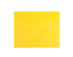 Папка 240х190 мм желтая на кнопке