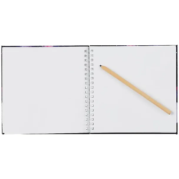 Скетчбук 165*165 50л "SKETCHBOOK. Северное сияние" белый офсет, нелинованн., 100г/м2, тв.обложка, евроспираль 260561 — 2