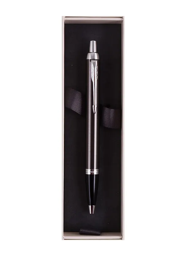 Ручка подарочная шариковая синяя, IM Dark Expresso CT, Parker 250203 — 3