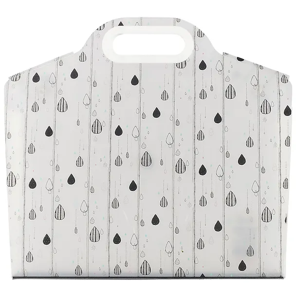 Папка -портфель пластиковый на кнопках «Stripes and drops» А4, с вырубной ручкой 245136 — 5