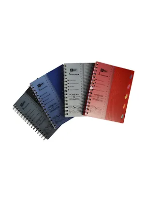 Тетрадь 150л кл. пласт.обл., спираль, 5 пласт.разделителей, инд.уп., ассорти, Феникс 234022