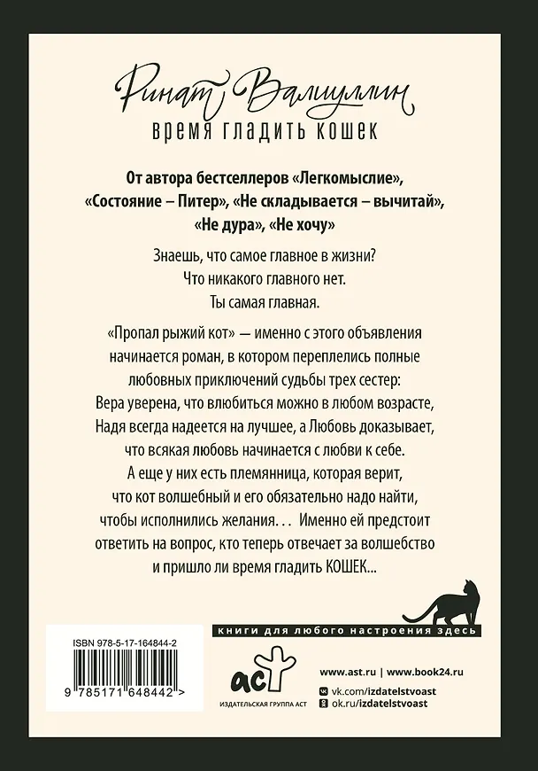 Книга Время гладить кошек (Ринат Валиуллин) — 2
