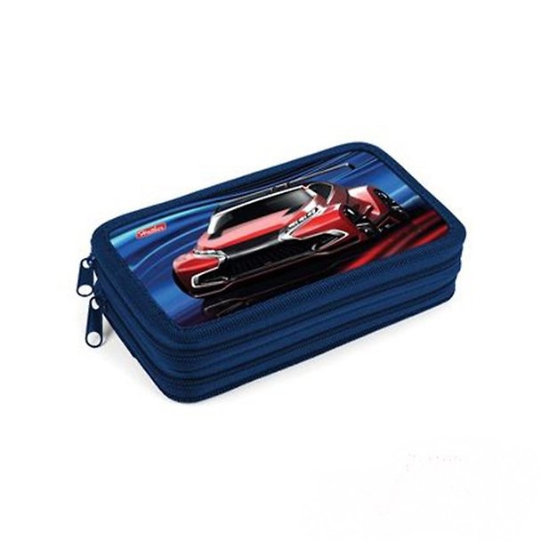 Пенал школьный 2отд. "Racing Car" 19*11см, ламинат, Hatber 240413 — 1