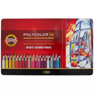 Цветные карандаши «Polycolor», Koh-I-Noor, 36 цветов — 220597 — 1