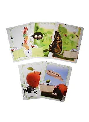 Тетрадь в клетку Academy Style, "Букашки", 18 листов, в ассортименте 236942