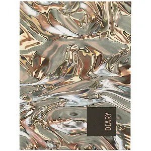 Ежедневник недат. А6 128л "Золотые волны" 7БЦ, покрытие Soft touch, офсет