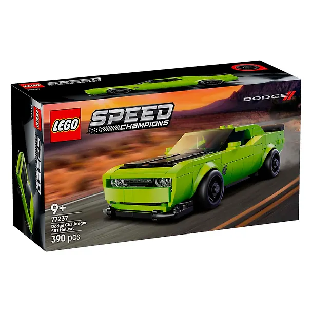 77237 Конструктор детский LEGO Speed Champions Автомобиль Dodge Challenger SRT Hellcat, 390 деталей, возраст 9+ 3169393 — 2