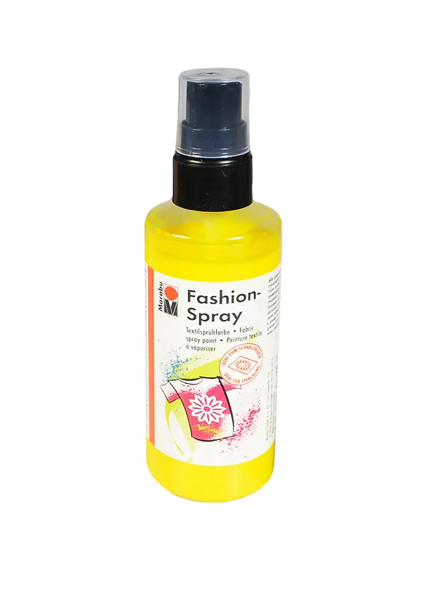Краска-спрей по ткани Marabu-Fashion Spray цв. 220 Желтый (171950220) (100мл) 2418758 — 1
