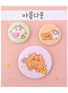 Набор значков Kawaii Котики (металл) (2 шт 25мм, 1 шт 38мм)