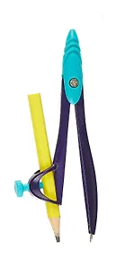 Циркуль школьный 120мм "PIXEL PARTY STUDY" универс.держатель, пласт.пенал, Maped