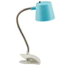 Минилампа для чтения с зажимом синяя (19 см) (коробка) (12-02179-А-2)