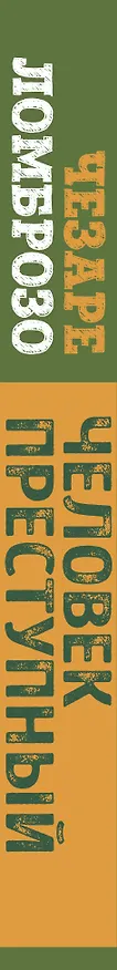 Книга Человек преступный (Чезаре Ломброзо) — 3