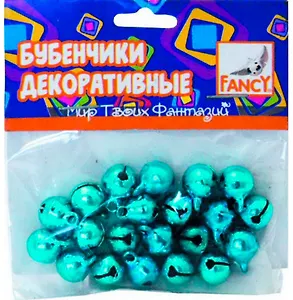 ACTION! Fancy Бубенчики декоративные, 20шт, 3 цвета в асс. в блист. FD080061