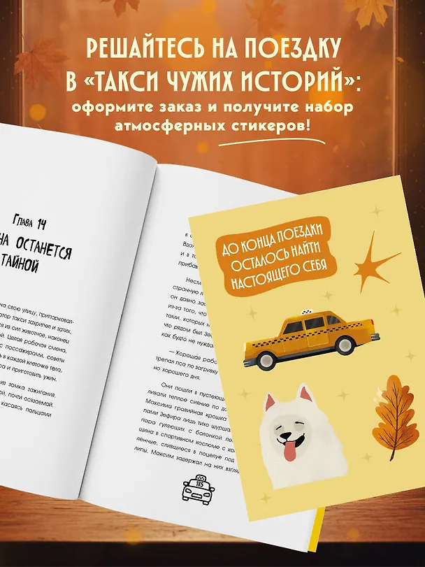 Книга Такси чужих историй. До конца поездки осталось найти настоящего себя + стикерпак (Ева Вольская) — 10