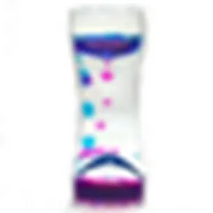 Часы гелевые KG-42 сине-красные (001114) (коробка) 2304078