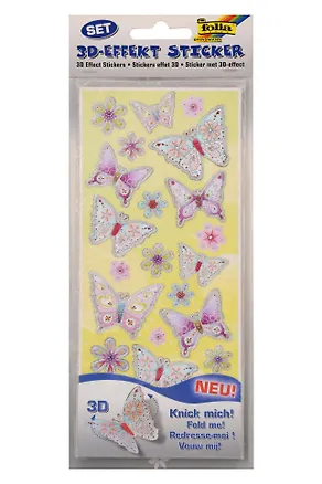 1310 Стикеры с эффектом 3-D, 6 листов асс. №1 307960