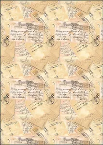 Декупажная карта Почтовые открытки (27-0137) (А4) (упаковка)