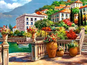 Пазл 2000 С-200450 Тихий оазис (92х68см) (коробка)