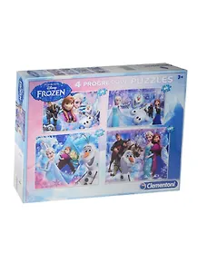 Пазл Набор (1х20+1х60+1х100+1х180)К 07709 Clem. Disney Frozen Гл. герои (2х30х19см/2х38х30см) (3+) (коробка)
