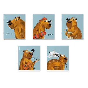 Тетрадь 48л кл. "Happy Capy" мел.картон, УФ-лак, Erich Krause