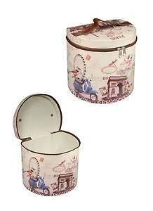 Шкатулка (21,5х16,5х21) (кожзам) (35021)