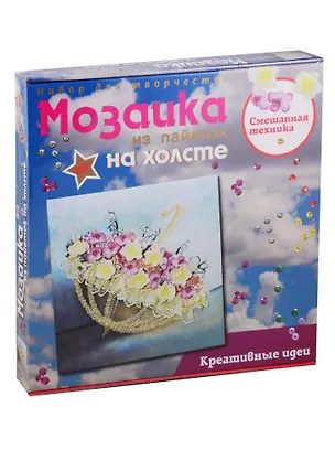 Набор для творчества Мозаика из пайеток на холсте Волшебная мастерская Романтика дождя 2797657