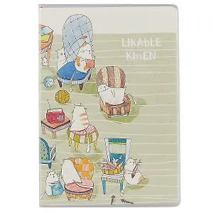 Тетрадь в линейку AnAn, Likable kitten, 60 листов, в ассортименте