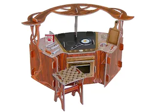 УБ 270 Колл. набор мебели Кухня (упак) (Умная Бумага) 2301665