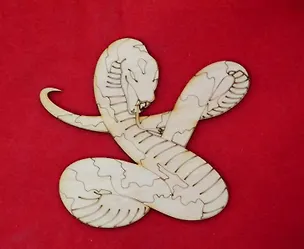 Фигурка для декупажа росписи декорирования Змея-4 (12498) 2333911