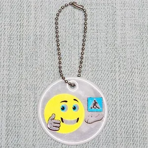 Подвеска светоотражающая "Дорожный смайл" СО-7517