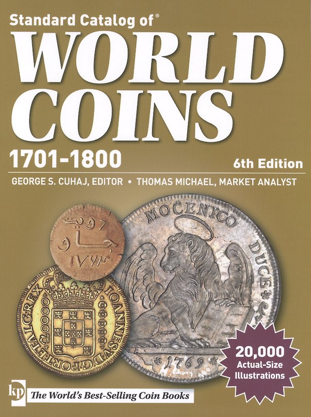 Книга Краузе 2014. Стандартный каталог монет мира 1701-1800. 6-е издание () — 1