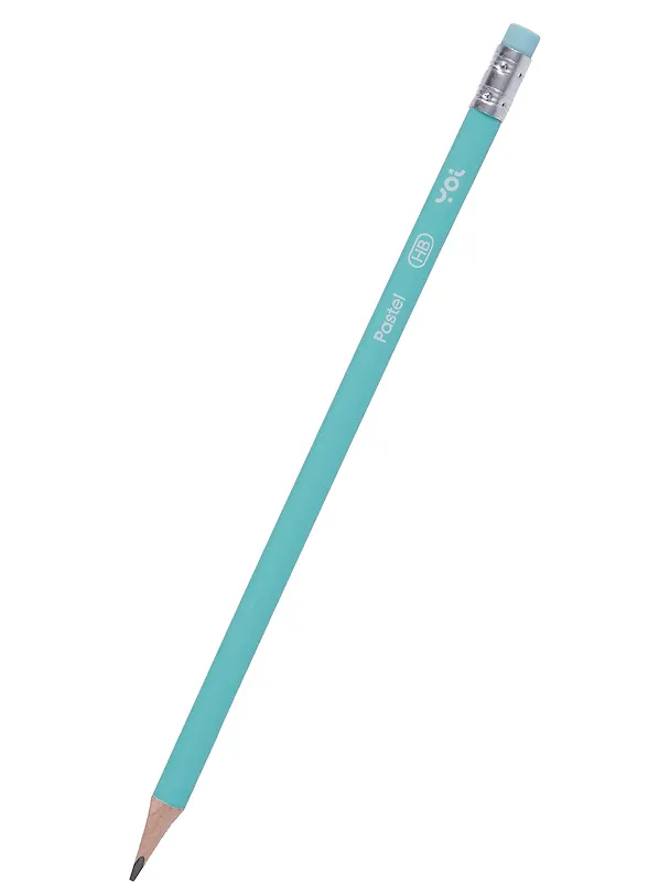 Карандаши ч/гр 12шт с ластиком "Pastel" трехгранные, ассорти, Yoi 3078486 — 8