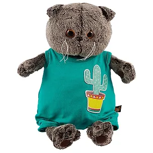 Игрушка мягкая Budi Basa, Басик в изумрудном комбинезоне с кактусом(В1) Ks25-100 2670475