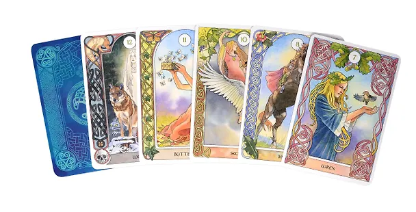Книга CELTIC ASTROLOGY ORACLE CARDS (26 карт+инструкция) (Антонелла Кастелли, Лунаэ Вестерстоун) — 2