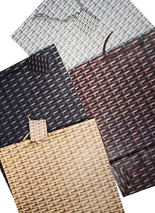 Пакет подарочный бумажный А3 42*32*11.5 "Корзинка", нейтр., мат. ламинат, Kairui