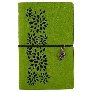 Записная книжка «Ноутбук», салатовый фетр, 96 листов, А6