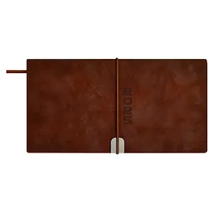 Планинг дат. 2025г. 64л "Тиволи глосс" коричневвый, карманный, кожзам, мягк. переплет, блинт.тиснение, застежка-резинка, офсет, ляссе