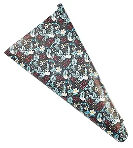 Бумага упаковочная 70*100см "Зимнии цветы" НГ инд.уп.