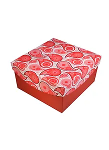 Коробка подарочная "Красные огурцы" 19*19*10см, картон, Вейксинг