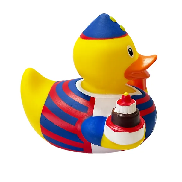 Игрушка для ванной, уточка резиновая FUNNY DUCKS "День рождения уточка" (1341) 3122147 — 3