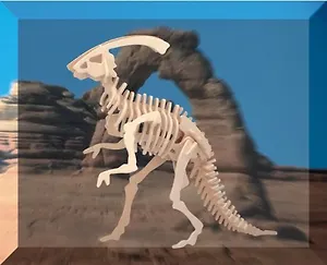 Паразавролоф J003 (2/60) (Сборная деревянная модель)