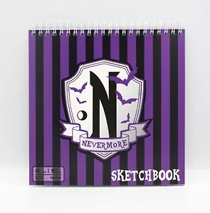 Скетчбук 190*190 48л "Вэнсдэй-2" 160г/м2, гребень